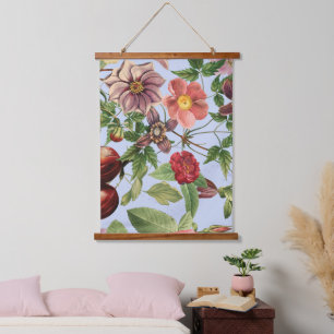 Botanisch vintage ontwerp hangend wandkleed