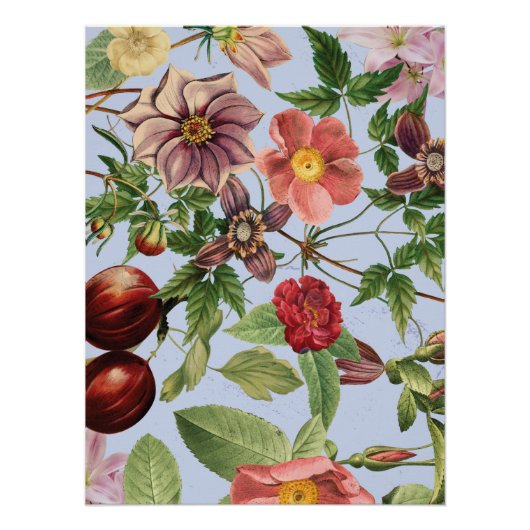 Botanisch vintage ontwerp perfect poster (Voorkant)