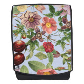 Botanisch vintage ontwerp rugtassen (Voorkant)