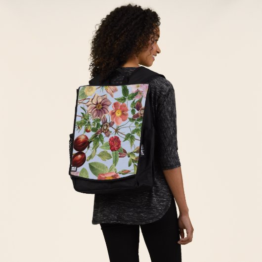Botanisch vintage ontwerp rugtassen (Gedragen)