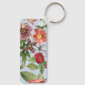 Botanisch vintage ontwerp sleutelhanger (Achterkant)