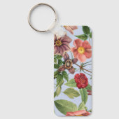 Botanisch vintage ontwerp sleutelhanger (Voorkant)