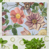 Botanisch vintage ontwerp theedoek (Gevouwen)