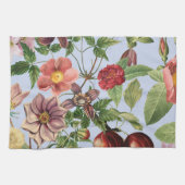 Botanisch vintage ontwerp theedoek (Horizontaal)
