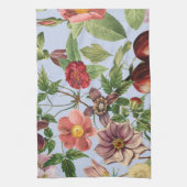 Botanisch vintage ontwerp theedoek (Verticaal)