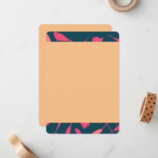 Botanisch vlak notitiekaartje (Voorkant / Achterkant in situ)