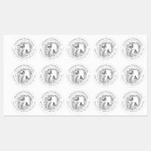 Botanisch Vlinder Retouradres Labels (Vel)