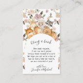 Botanisch Vloerbos Baby Animal Breng een boek Informatiekaartje (Voorkant)