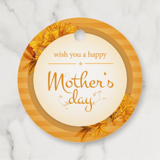 Botanisch voor moederdag bedankjes labels (Achterkant)