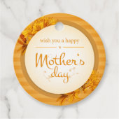 Botanisch voor moederdag bedankjes labels (Voorkant)