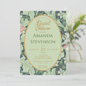 Botanisch Vrijgezellenfeest Gouden Munt Groene Vin Kaart (Staand voorkant)