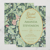 Botanisch Vrijgezellenfeest Gouden Munt Groene Vin Kaart (Voorkant / Achterkant)