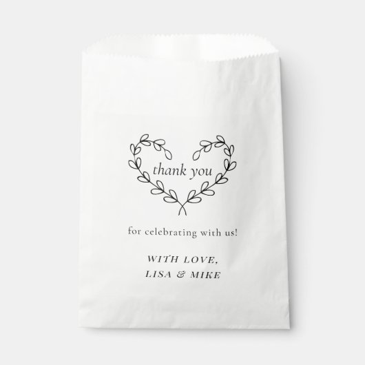 Botanisch Vrijgezellenfeest met hartwonden Bedankzakje (Voorkant)