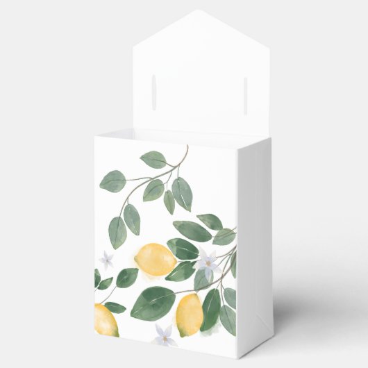 Botanisch Vrijgezellenfeest van Lemon en Greenery Bedankdoosjes (Geopend)