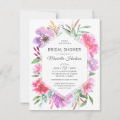 Botanisch Vrijgezellenfeest Waterverf Spring Bouqu Kaart (Voorkant)