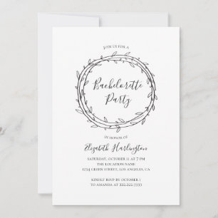 Botanisch vrijgezellenfeest. Zwart-Wit Kaart