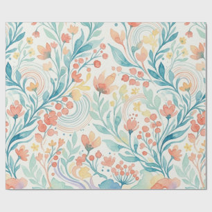 Botanisch Watercolorpatroon 2026 Cadeaupapier
