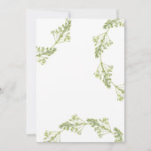 Botanisch We Trouwden Typografie Post Bruiloft Kaart (Achterkant)