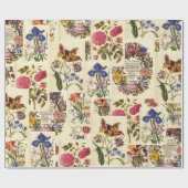 botanisch weefsel voor ontbinding cadeaupapier (Vlak)