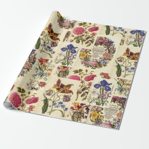 botanisch weefsel voor ontbinding cadeaupapier