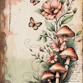  Botanisch Whispers Scrapbook Papier