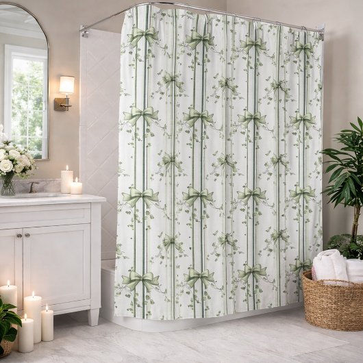 Botanisch Wingerd Ontwerp Douchegordijn
