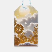 Botanisch Winter Wonderland Cadeaubijslage Cadeaulabel (Achterkant)