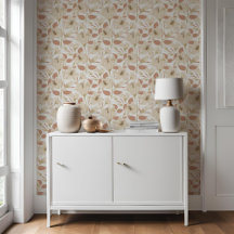 Botanisch wit beige lelie bloempatroon