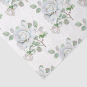 Botanisch wit rozenpapier tissuepapier (Detail)