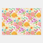 Botanisch Wit voorjaar Inpakpapier Vel (Voorkant 3)