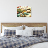 Botanisch woestijnlandschap canvas afdruk (Insitu (Slaapkamer))