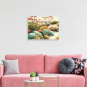 Botanisch woestijnlandschap canvas afdruk (Insitu (Woonkamer))
