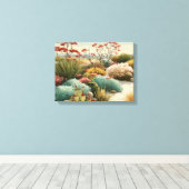 Botanisch woestijnlandschap canvas afdruk (Insitu (Houten vloer))