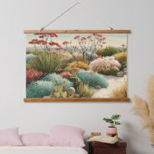 Botanisch woestijnlandschap hangend wandkleed (Slaapkamer)