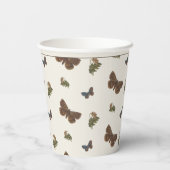  Botanisch Woodland Baby shower Papieren Bekers (Achterkant)