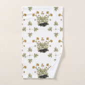 Botanisch Woodlandpatroon voor egel Bad Handdoek (Handdoek)