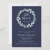 Botanisch Wreater Little Mirakel Baby shower Kaart (Voorkant)