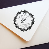 Botanisch Wreater Monogram Retouradres Zelfinktende Stempel