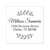 Botanisch Wreath, met links in de schaduw Zelfinktende Stempel (Design)