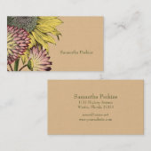 Botanisch Zonnebloem Visitekaartje (Voorkant / Achterkant)