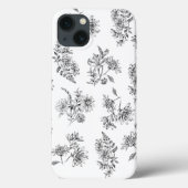  Botanisch Zwart Wit Case-Mate iPhone Case (Achterkant)