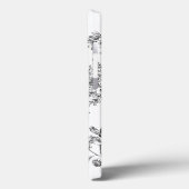 Botanisch Zwart Wit Case-Mate iPhone Case (Achterkant / Links)