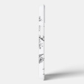 Botanisch Zwart Wit Case-Mate iPhone Case (Achterkant / Rechts)