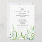 Botanische 50e bruiloft Jubileum uitnodigingen (Voorkant)