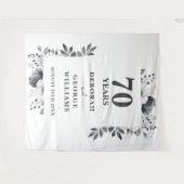 Botanische 70e Jubileum Photo Booth Achtergrond Wandkleed (Voorkant (horizontaal))