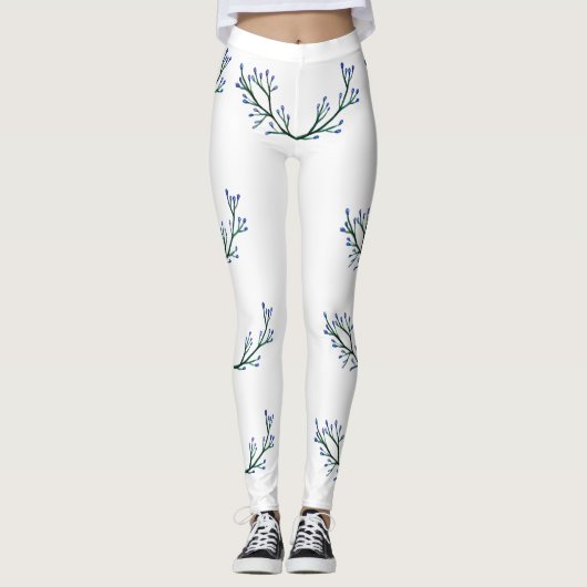 Botanische Aangepaste Leggings (Voorkant)