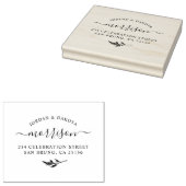  Botanische Aangepaste Naam en Retouradres Rubberstempel (Gestempeld)