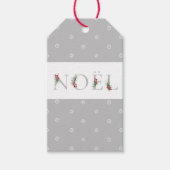 Botanische aangepaste NOEL Holiday Gift Labels Cadeaulabel (Voorkant)