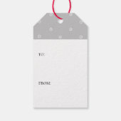 Botanische aangepaste NOEL Holiday Gift Labels Cadeaulabel (Achterkant)