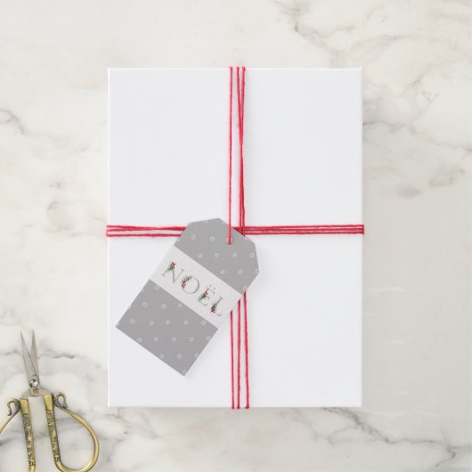 Botanische aangepaste NOEL Holiday Gift Labels Cadeaulabel (Met Touw)
